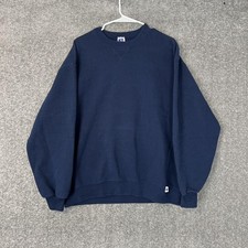 Russell Athletic Men S Navy Blue Usa Vtg Boxy Crewneck Sweatshirt Size Large