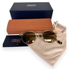 Oliver Peoples Gregory Peck Sunglasses OV5217S Buff Gold w/Breathe Logo w/case