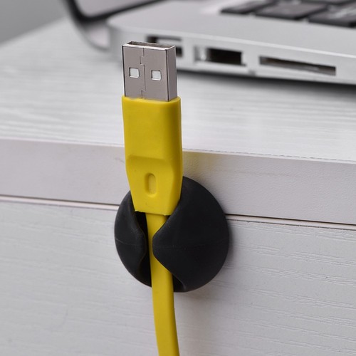 10x Universal Office Cable Clips Desktop Cord Holder Cable Organizer FY - Afbeelding 6 van 11