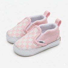 Vans Infant Slip-On V Crib Checkerboard Shoes Size 1C 0-6 Mos