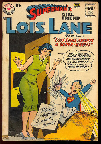 Supermans Freundin Lois Lane #3 unrestauriert Silver Age DC Comic 1958 GD-VG