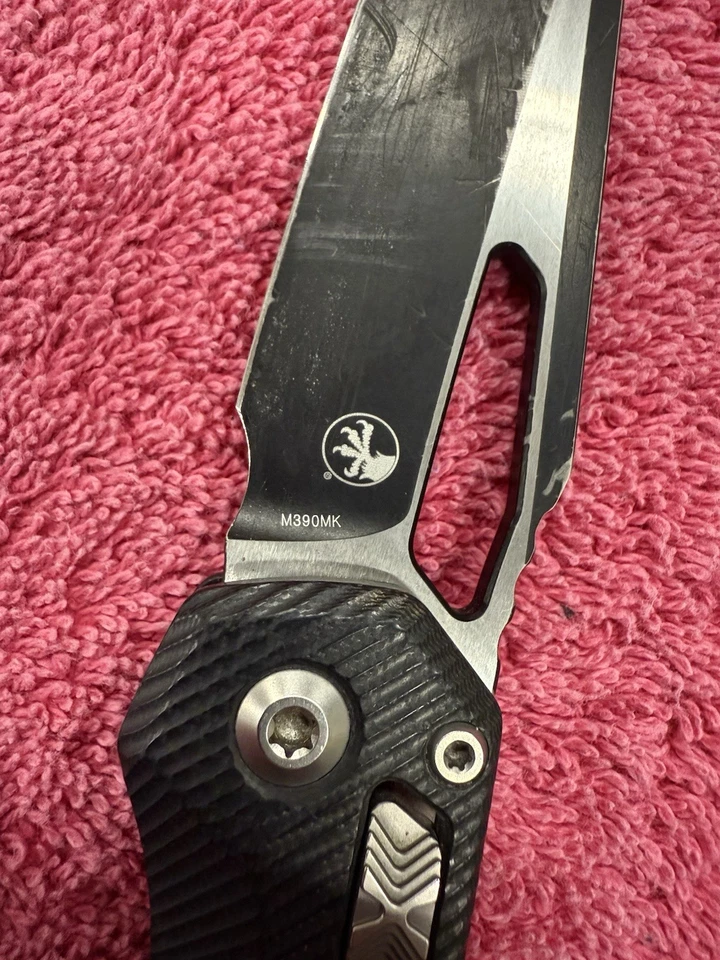 MICROTECH MSI BLACK SE STD FLUTED G-10 BLACK (210-1FLGTBK) Used - Image 3 of 4