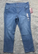 Gloria Vanderbilt Amanda Pull On Jeans 18W Fr...