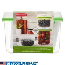 FreshWorks Produce Saver Containers W/ FreshVent Technology Longer Freshness New