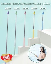 Dumero 2 Pack Retractable Teacher Pointer Extendable Finger Stick for Classroom