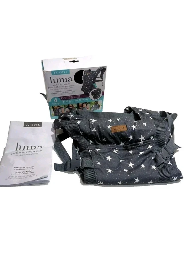 JJ Cole Luma Packable Carrier, 4 Position Baby Carrier, Compact Travel Bag - Image 4 of 4