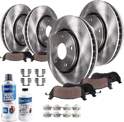 Front & Rear Brake Pads Rotors for 2003-2014 Volvo XC90