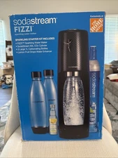 SodaStream Fizzi Sparkling Water Maker Starter Kit w/ Lemon Flavoring NEW