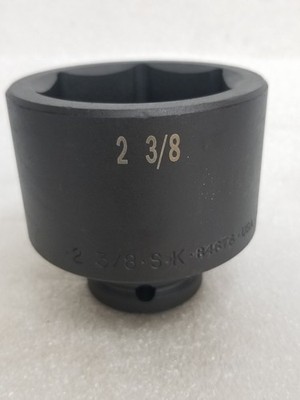 S-K 84676 Std Impact Socket 2-3/8'' Laser Etched 3/4'' Dr 6 Point-SG Made in USA