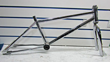 Meteorlite meteor lite bmx frame and forks old school chrome