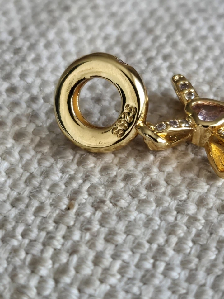 18k Gold Plated 925 Sterling Silver Cross/Crucifix Charm + FREE BRACELET. UK - Image 2 of 4