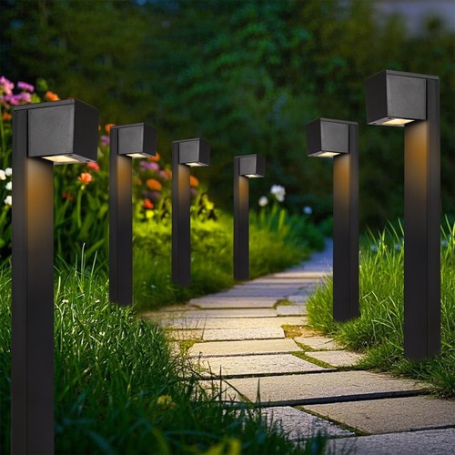 Solar Pathway Lights Outdoor, 6 Pack Solar Garden Lights, Landscape Path Ligh...