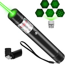 Rechargeable Green Laser Pointer Long Range Beam USB Astronomy Pointer