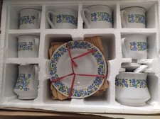 servizio da the vintage Naj Oleari Con 6 Tazze E Piattini Più Teiera E...