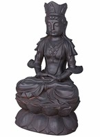 Zen Figur Feng Shui Skulptur Gartenfigur Buddha Im Lotussitz Boho Gartendeko
