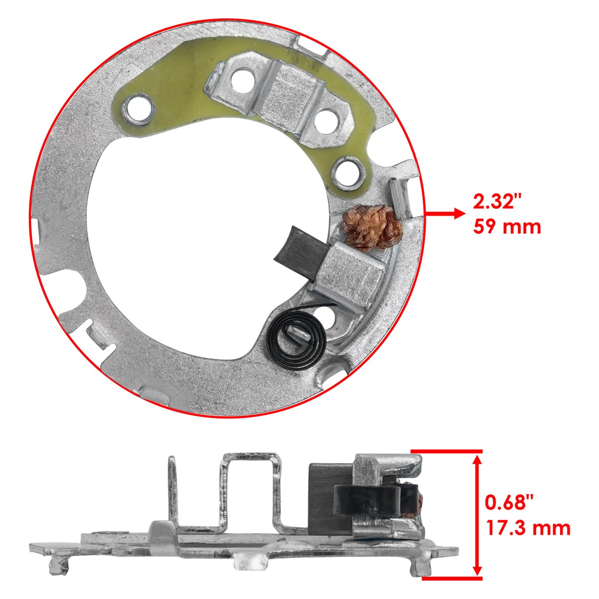 Starter Brush Plate For Kawasaki Bayou 220 KLF220 88-11 Prairie