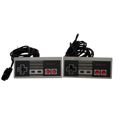 2x Original Nintendo NES Official Controller Remote Genuine OEM NES-004 / Tested