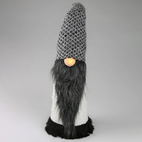 Stoff-Wichtel, Grau/Weiß, HöHe Ca. 59 Cm