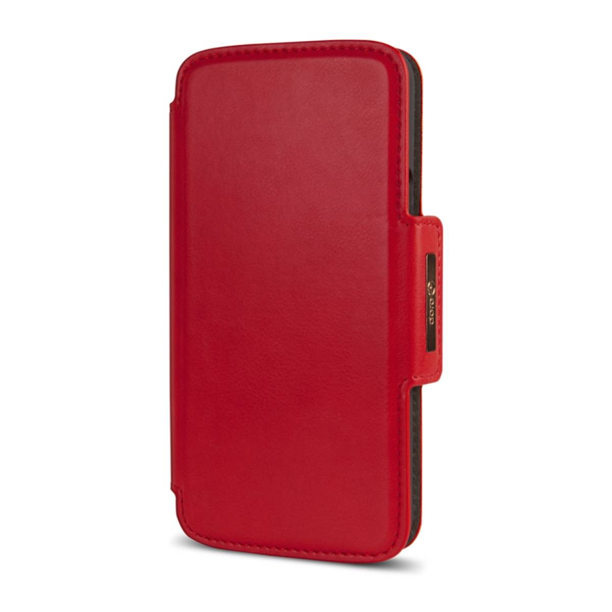 Housse Doro 8050 antichoc rouge avec clapet magnétique de protection