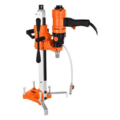 Aluminum Diamond Core Drill Rig: 8in, 1800W, 2-Speed, Wet & Dry Use