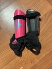 Adidas Girl's  Size 2 1/2 US Black  & Pink Soccer Cleats  w/ Pads And Backpack — photo 5