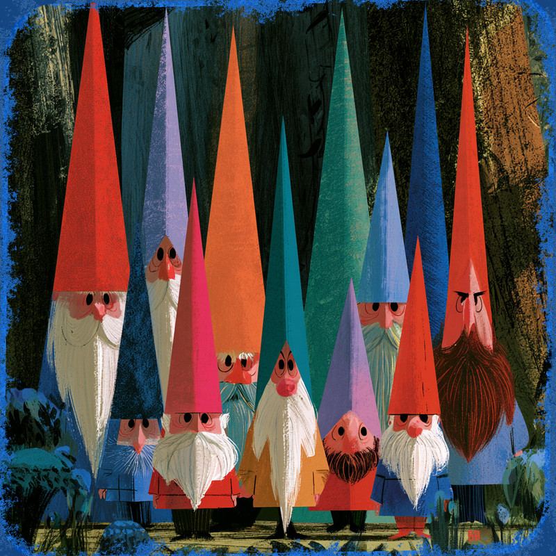 GNOMIES Ltd Ed Signed and Numbered Giclee #1 of 30 Original characters Boopwerx