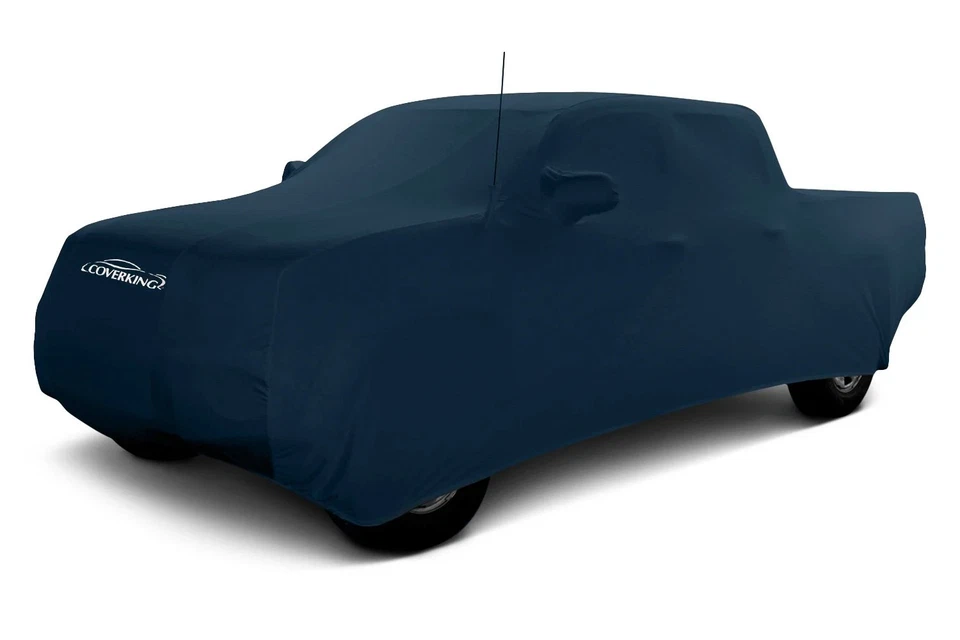 For Dodge Ram 1500 02-05 Satin Stretch Indoor Navy Blue Custom Car Cover Foto 2 de 4