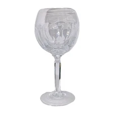 Vtg Ralph Lauren Edward 7½" Glass Birdbath Crystal Wine Goblet RL No Chips LOOK!