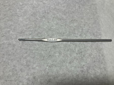 Susan Bates Aluminum Gray, Crochet Hook, Size B or 1, Made in USA, Used