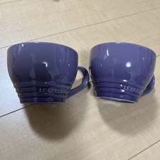 Le Creuset Cappuccino Mug L Ultra Violet 400ml Set of 2 Rare New From Japan