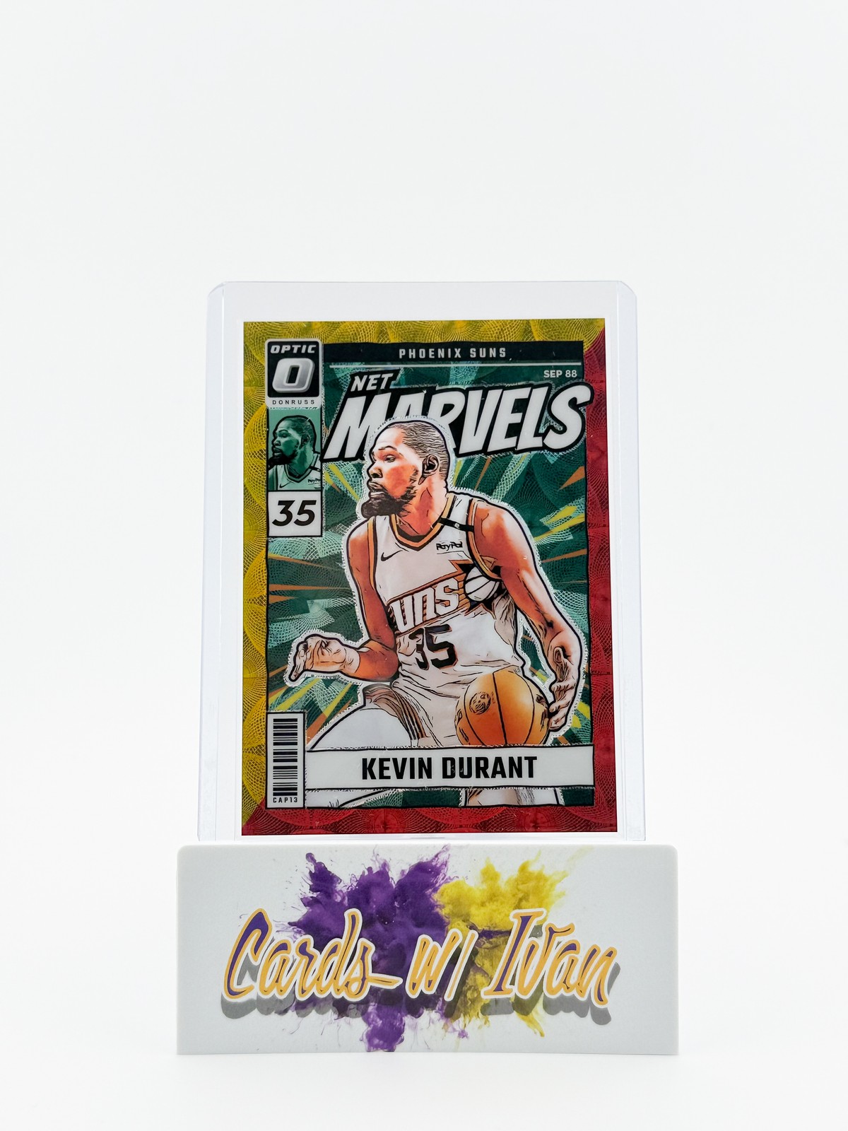 2024-25 Donruss Optic #18 Kevin Durant Net Marvels Red #/99 Phoenix Suns