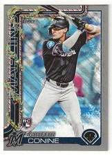 2025 Topps Holiday GRIFFIN CONINE Insert SILVER GLITTER Parallel Card RC