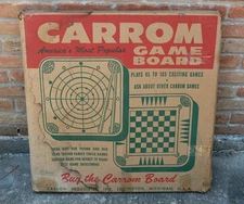 Vintage Carrom No. 85 Family Board Game w/Original Box