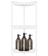3 Tier L-Shape Freestanding Rustproof & Waterproof Corner Shelf for Bathroom