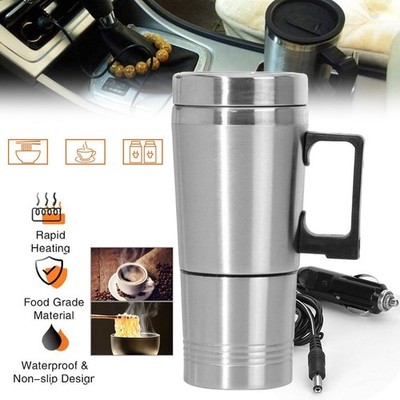 12V Edelstahl Warmwasserbereiter Auto Elektrokessel Kaffee Tee Thermoskann 300ML