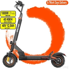 Portable Folding Electric Scooter 1000W Long Range 38Km 3-Speed Modes E-Scooters