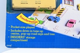 Micro Machines Insiders Credit Card Playset Chevron Service Stop Brand New