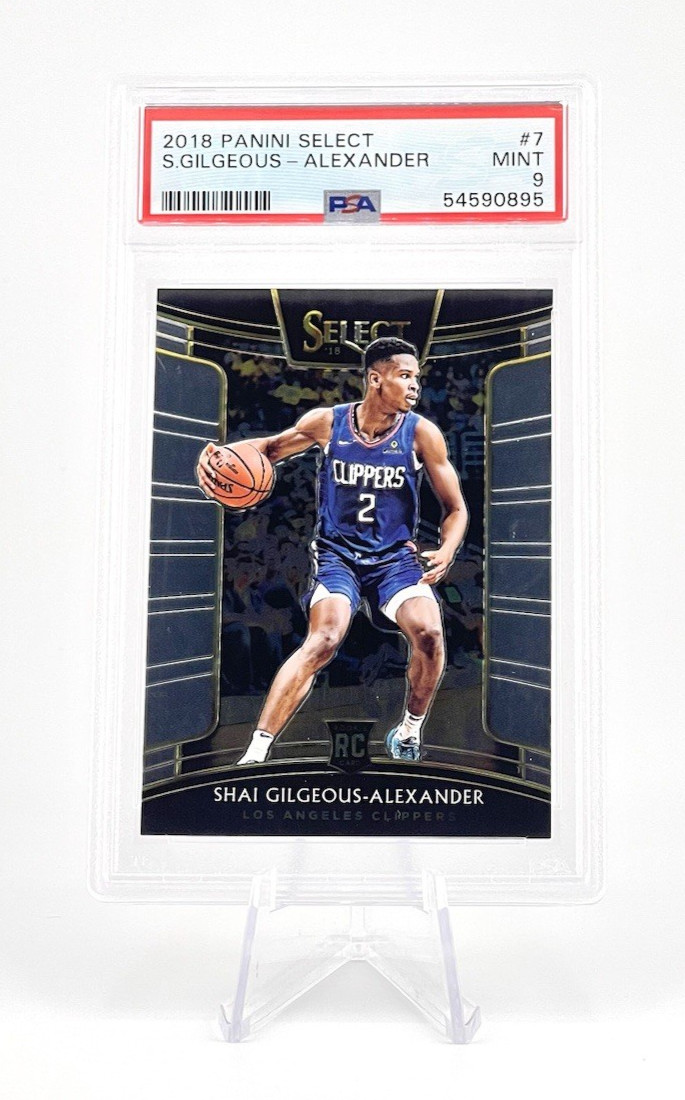 Shai Gilgeous-Alexander 2018 Panini Select Concourse Rookie #7 PSA 9