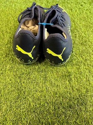 Puma Future Z4.4 FG/AG Cleated Soccer Shoes - Navy blue/Yellow | eBay