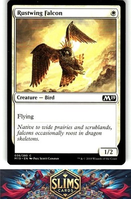 Magic the Gathering MTG Core Set 2019 Rustwing Falcon #36 Buy 2 Get 1