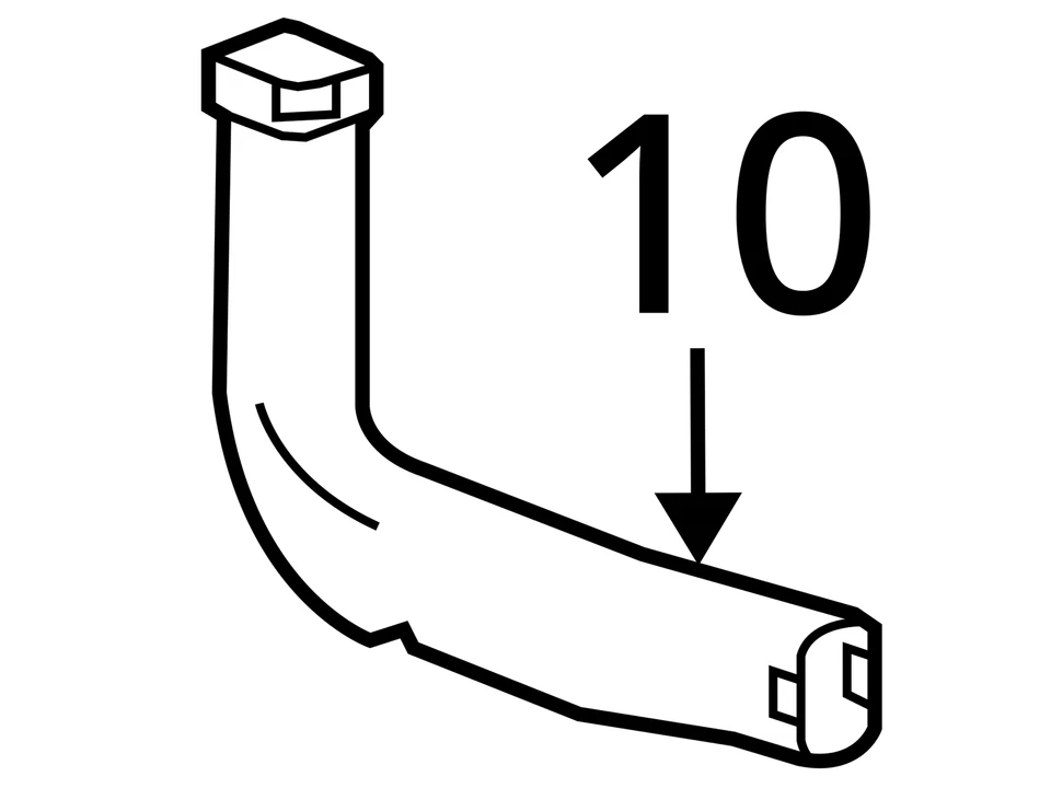 2011-2012 Saab 9-4X Rear Passenger Side Floor Air Outlet Duct 25879392 - Image 4 of 4