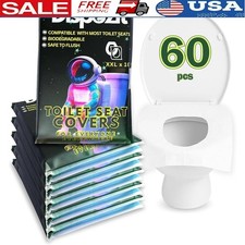 XL Disposable Toilet Seat Covers Biodegradable Travel Pack Potty Training New