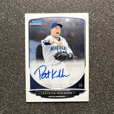 2013 Bowman Chrome PATRICK KIVLEHAN #BCP-PK Rookie AUTO - SEATTLE MARINERS