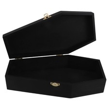 Box Coffin Wooden Holder Earring Display Birthday Organizer