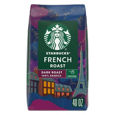 3 Packs Starbucks Dark French Roast Ground Coffee 40 oz Each Pack = 120 oz 11.60 per pound