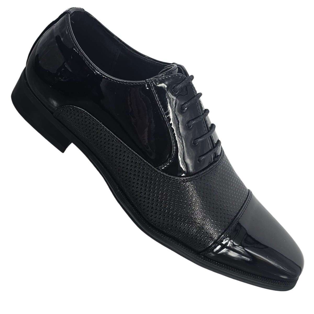 Men\'s Black Textured Dress Shoes ORPERS Men main image 4