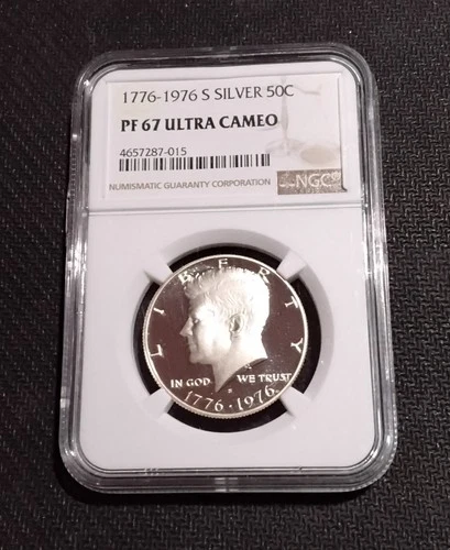 1776-1976 S Silver 50c, Bicentennial Kennedy Half Dollar, NGC PF67 Ultra Cameo