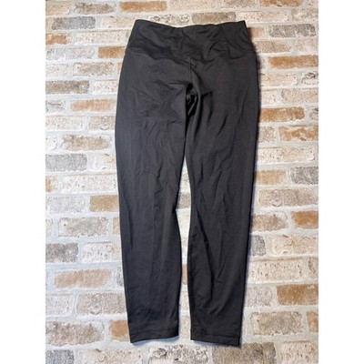 Velocity Womens Black High Waisted Activewear Leggings Size M