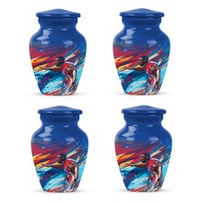Sport Cremation Urn 3Inch Set Of 4 for Ashes Memorial Gift for Adults