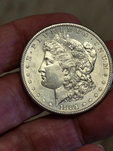 1881 S MORGAN SILVER DOLLAR SHARP DETAIL BU UNCIRCULATED